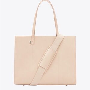 Beige Tote Bag with Shoulder Strap